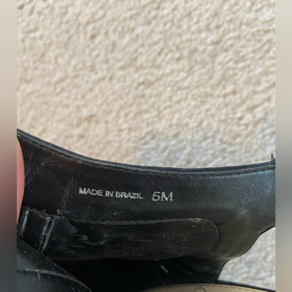 Vince Camuto Lavette Perforated Black Peep Toe Bootie Sandal Size 5 - Picture 4 of 4